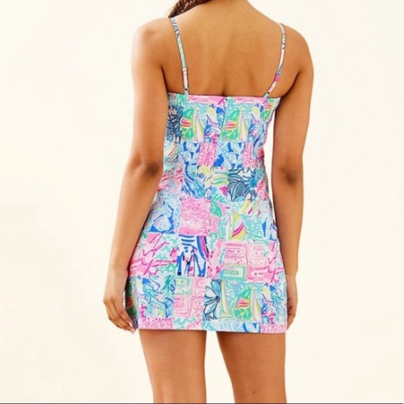 Lilly Pulitzer Jesse Romper Pop Up Summer Remix Patch size 12 NWT - Picture 2 of 9